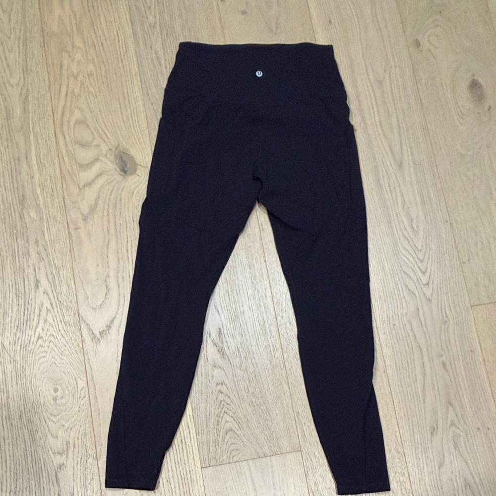 lululemon athletica Black Logo High-Rise Leggings